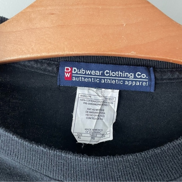 Vintage University of Calgary Long Sleeve Tshirt Tee Black Mens Size XL - Picture 7 of 7